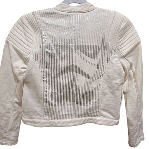 Star Wars White Moto Jacket – Girls Size 14 Stormtrooper Back